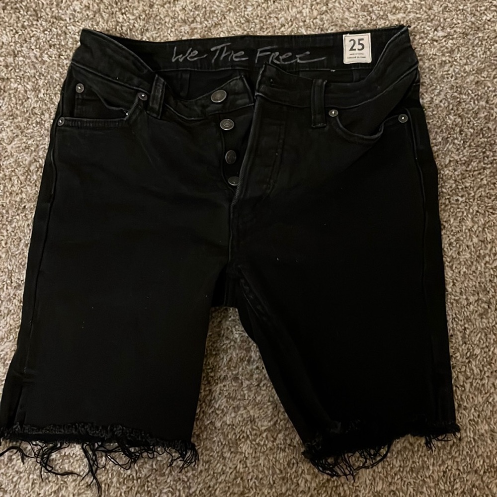 Free People black shorts size 25